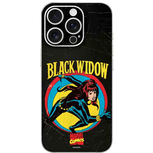Marvel Classic Comics Black Widow iPhone 16 Pro Skin